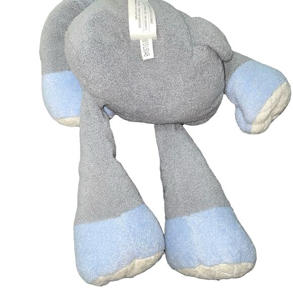 Toys R Us Elephant Plush Geoffrey Stuffed Animal Safari Nursery Shower Blue 15" - Picture 9 of 11